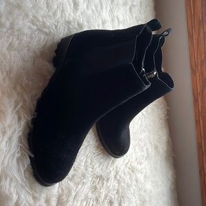 Black ankle boots